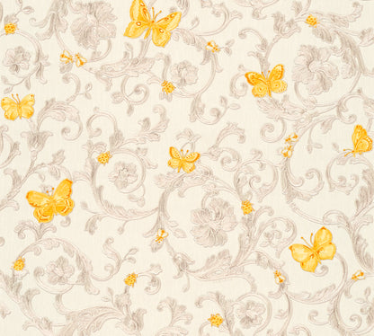 Versace Home Barocktapete Gelb 343253 Luxus Vlies Designertapete Tapete Design