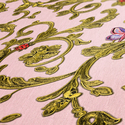 Versace Home Barocktapete Rosa 343254 Luxus Vlies Designertapete Tapete Design