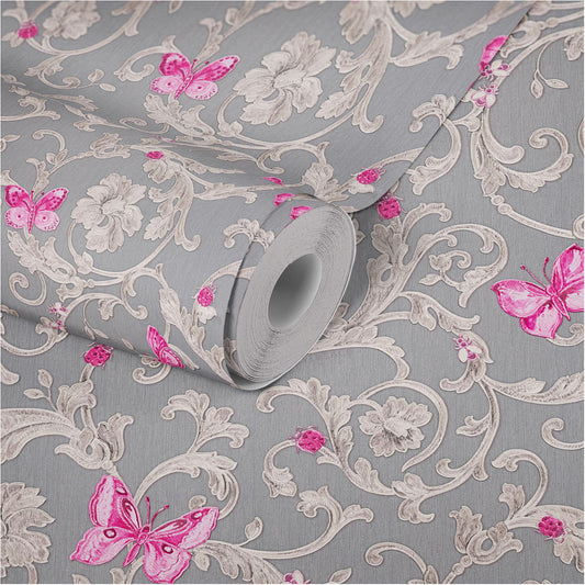 Versace Home Barocktapete Violett 343255 Luxus Vlies Designertapete Tapete lila