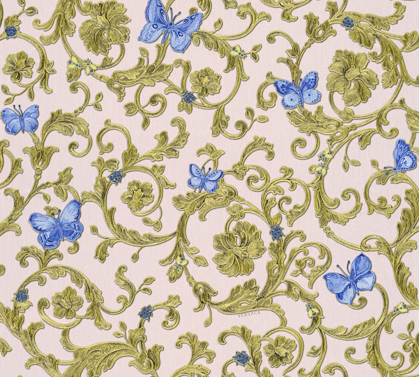 Versace Home Barocktapete Blau 343256 Luxus Vlies Designertapete Tapete Design