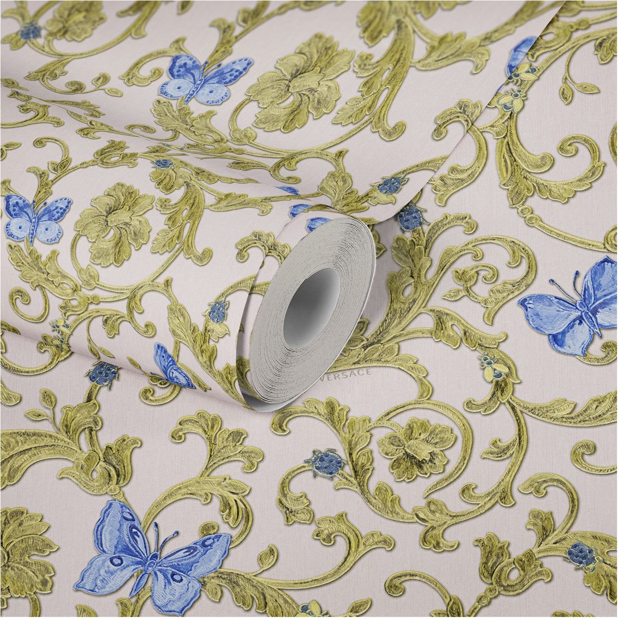 Versace Home Barocktapete Blau 343256 Luxus Vlies Designertapete Tapete Design