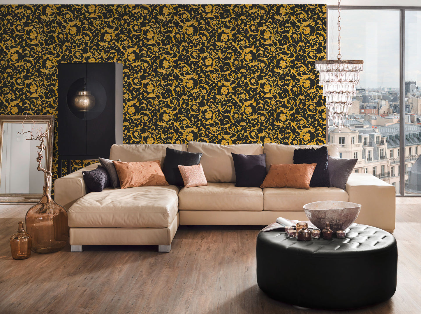 Versace Home Barocktapete Gold 343262 Luxus Vlies Designertapete Tapete Design