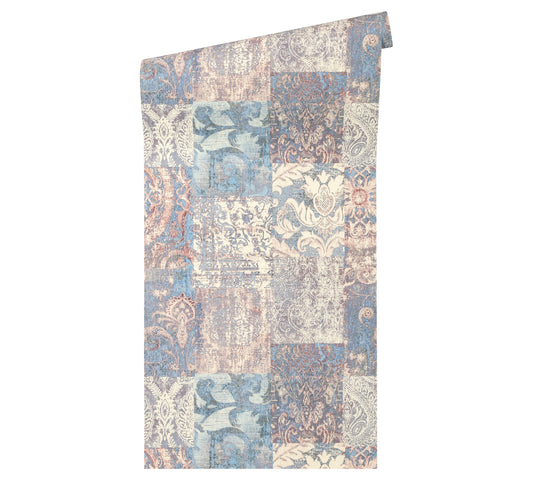 A.S. Création Barocktapete Barock Blau 343743 Wandtapete Vlies Rolle Tapete
