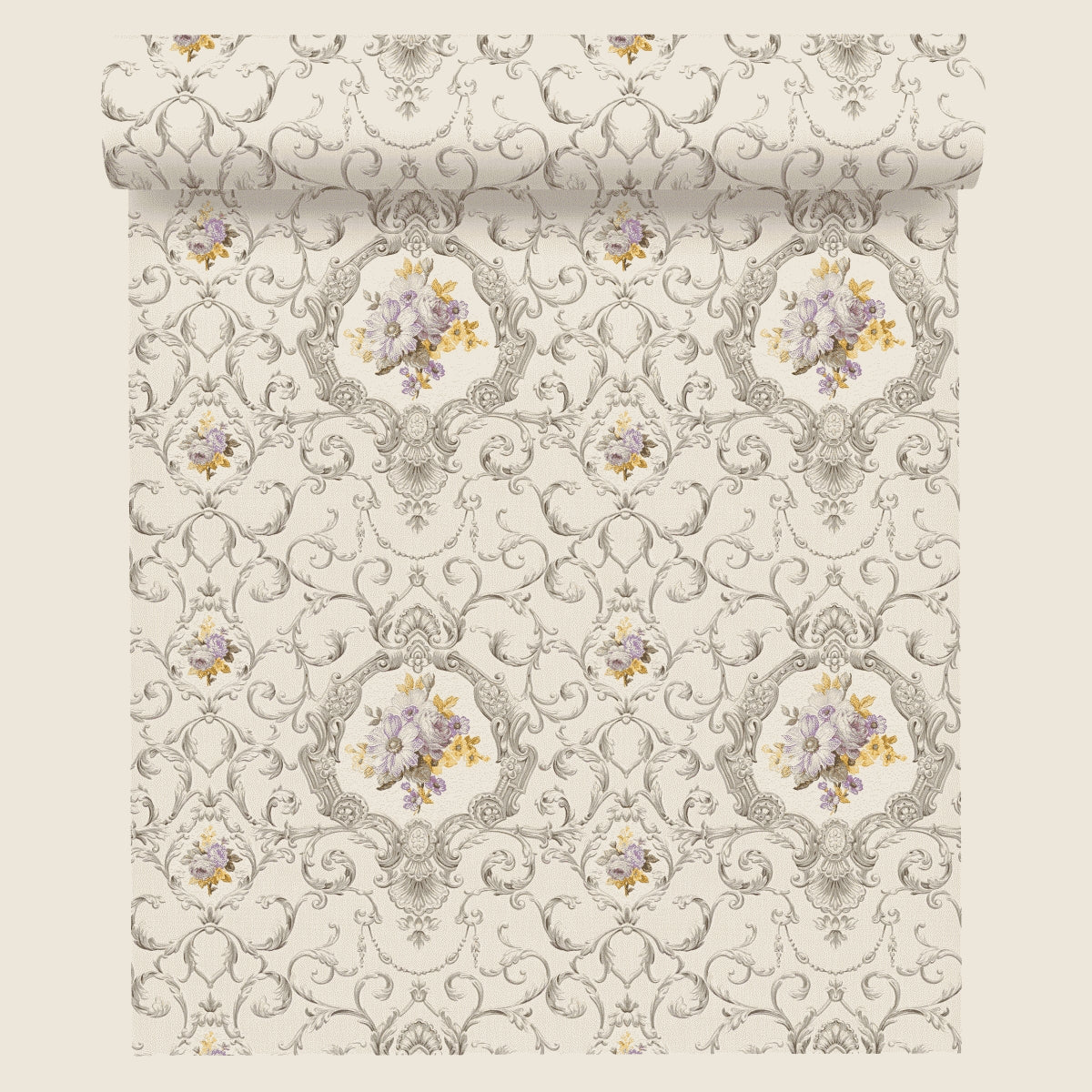 A.S. Création Barocktapete Barock Silber 343913 Tapete Château 5 Wandtapete