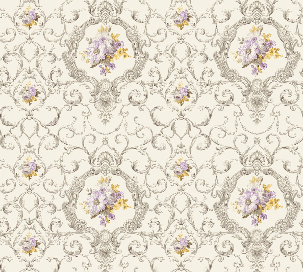 A.S. Création Barocktapete Barock Silber 343913 Tapete Château 5 Wandtapete