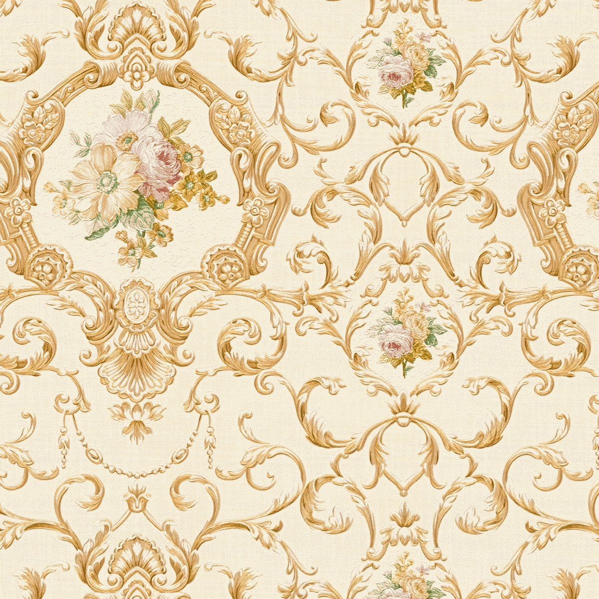 A.S. Création Barocktapete Barock Gold 343915 Tapete Château 5 Wandtapete Design