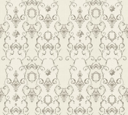 A.S. Création Barocktapete Barock Silber 343923 Tapete Château 5 Wandtapete
