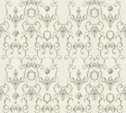 A.S. Création Barocktapete Barock Silber 343923 Tapete Château 5 Wandtapete