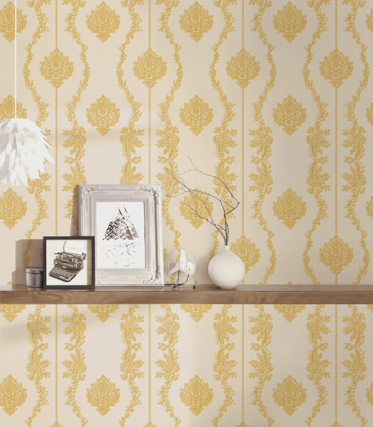 A.S. Création Barocktapete Barock Gelb 344934 Tapete Château 5 Wandtapete Design