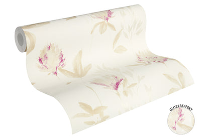 A.S. Création Blumentapete Beige Vliestapete 344983 Wandtapete