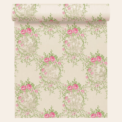 A.S. Création Blumentapete Blumen floral Tapete Rosa 344992 Château 5 Wand