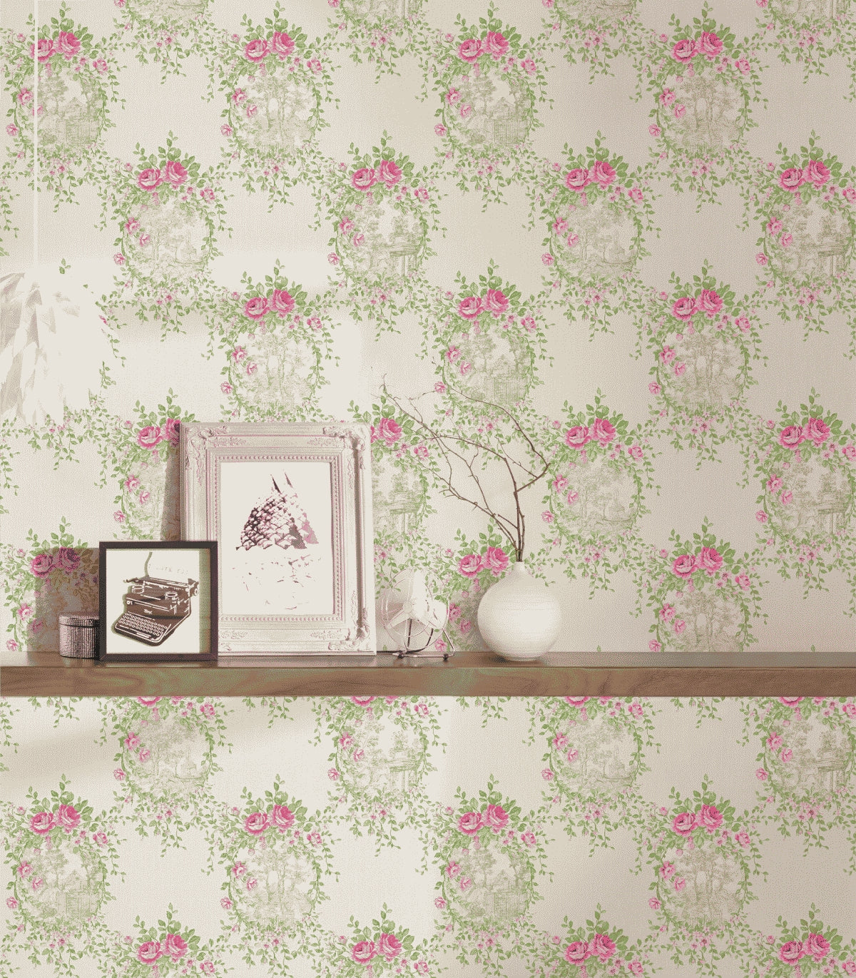 A.S. Création Blumentapete Blumen floral Tapete Rosa 344992 Château 5 Wand
