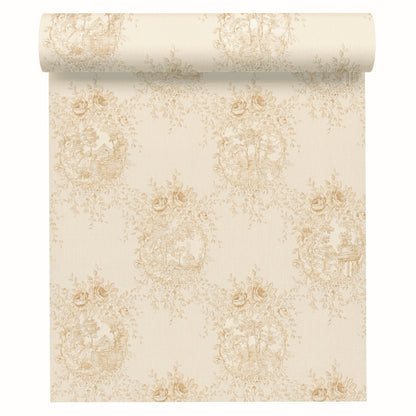 A.S. Création Blumentapete Blumen floral Tapete Gold 344994 Château 5 Wand