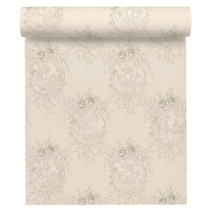 A.S. Création Blumentapete Blumen floral Tapete Grau 344995 Château 5 Wand
