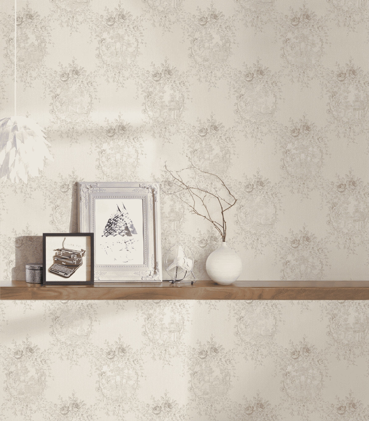A.S. Création Blumentapete Blumen floral Tapete Grau 344995 Château 5 Wand