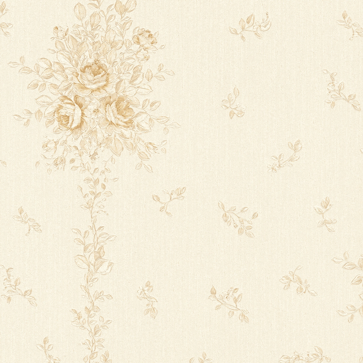 A.S. Création Blumentapete Blumen floral Tapete Gold 345004 Château 5 Wand
