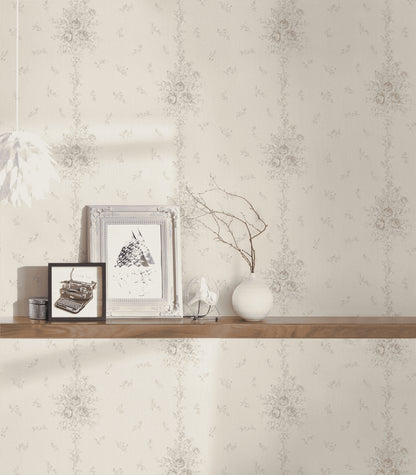 A.S. Création Blumentapete Blumen floral Tapete Grau 345005 Château 5 Wand