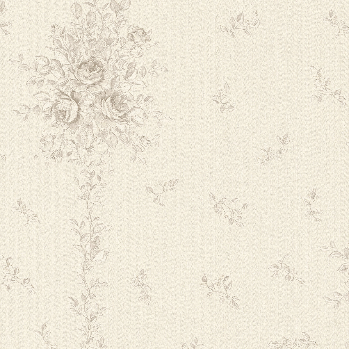 A.S. Création Blumentapete Blumen floral Tapete Grau 345005 Château 5 Wand