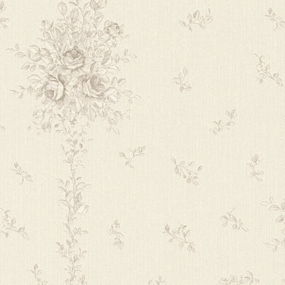 A.S. Création Blumentapete Blumen floral Tapete Grau 345005 Château 5 Wand