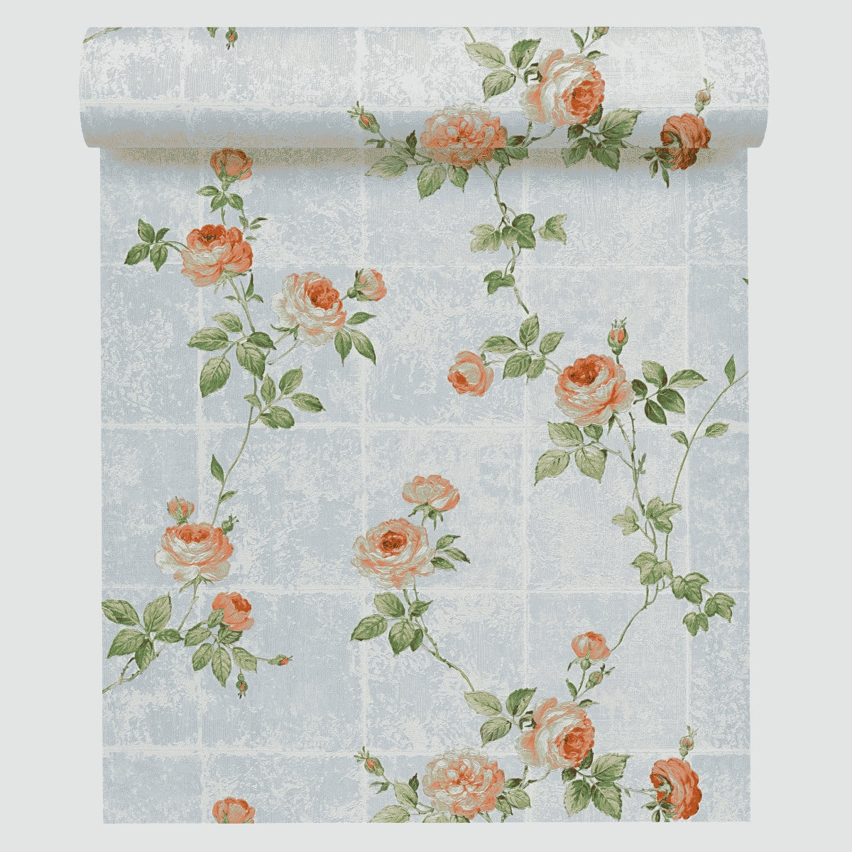 A.S. Création Blumentapete Blumen floral Rot 345011 Tapete Château 5 Wandtapete