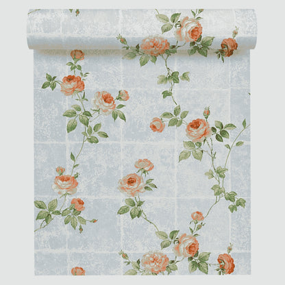 A.S. Création Blumentapete Blumen floral Rot 345011 Tapete Château 5 Wandtapete