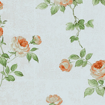 A.S. Création Blumentapete Blumen floral Rot 345011 Tapete Château 5 Wandtapete