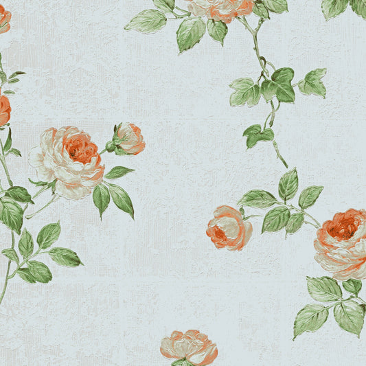 A.S. Création Blumentapete Blumen floral Rot 345011 Tapete Château 5 Wandtapete