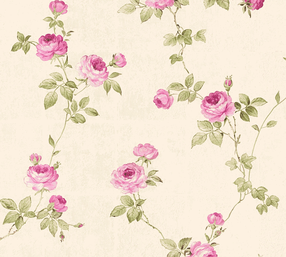 A.S. Création Blumentapete Blumen floral Tapete Rosa 345014 Château 5 Wand