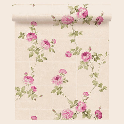A.S. Création Blumentapete Blumen floral Tapete Rosa 345014 Château 5 Wand