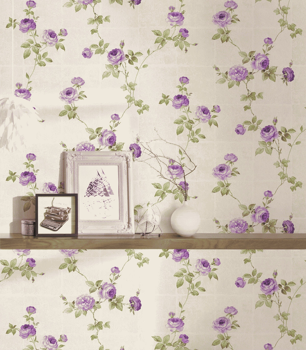 A.S. Création Blumentapete Violett 345015 Tapete Château 5 Wandtapete Design