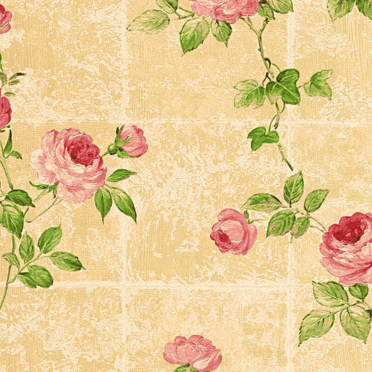 A.S. Création Blumentapete Blumen floral Tapete Rosa 345016 Château 5 Wand