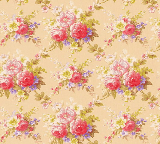 A.S. Création Blumentapete Blumen floral Tapete Bunt 345082 Château 5 Wand