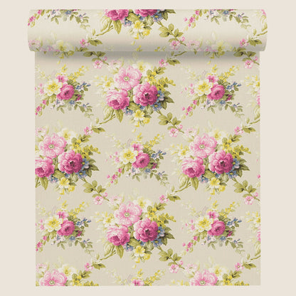 A.S. Création Blumentapete Blumen floral Tapete Bunt 345083 Château 5 Wand