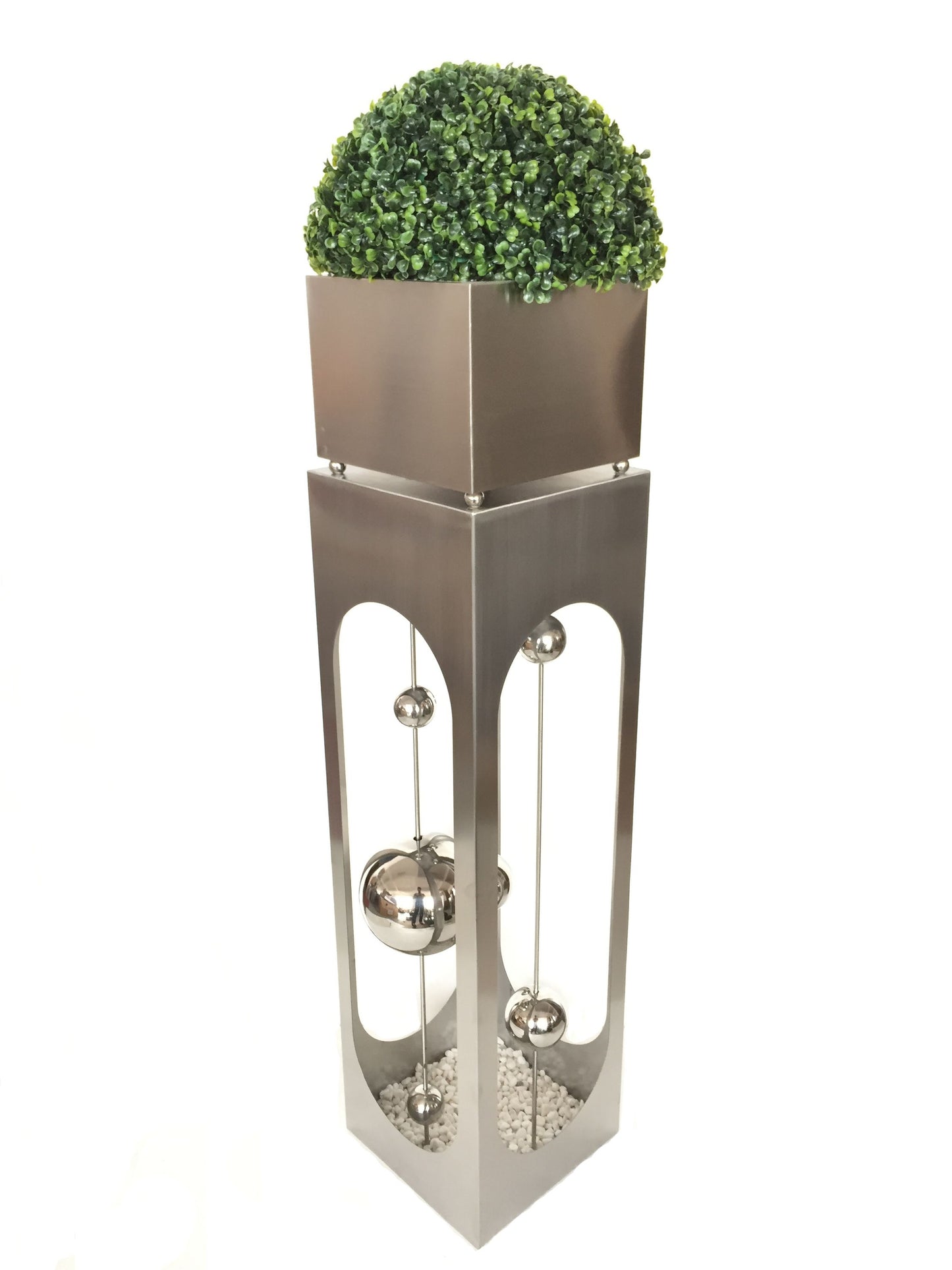 Edelstahl Pflanzsäule Pflanzschale Metall Garten Pflanzschale Dekoration