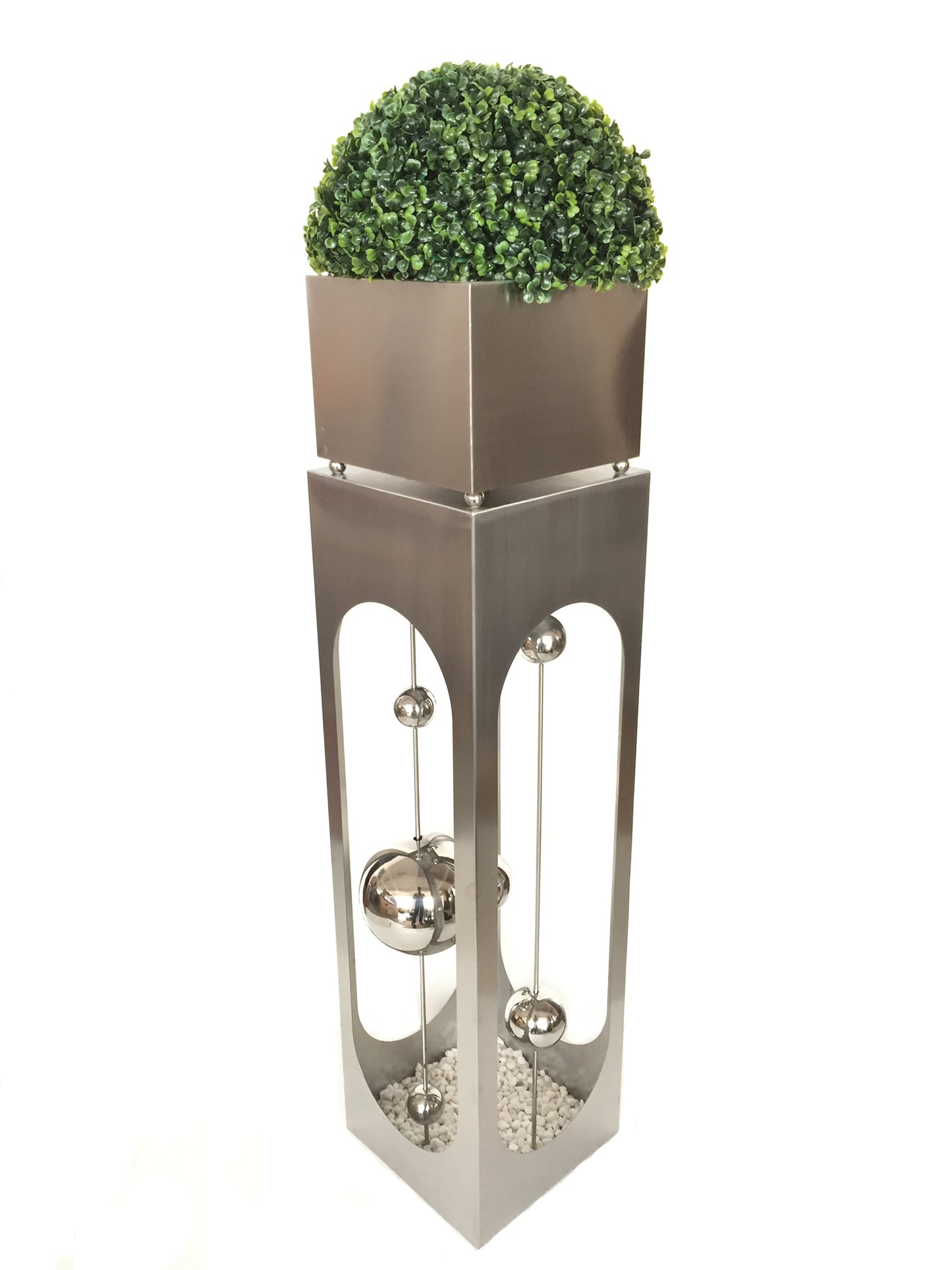 Edelstahl Pflanzsäule Pflanzschale Metall Garten Pflanzschale Dekoration
