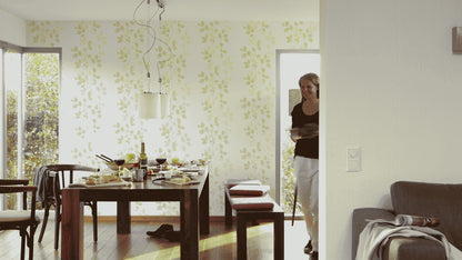 A.S. Création Unitapete Uni Weiß 347621 Tapete Happy Spring Wandtapete Design