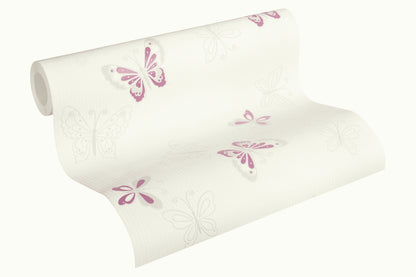 A.S. Création Tapete mit Tiere Violett 347651 Tapete Happy Spring Wandtapete