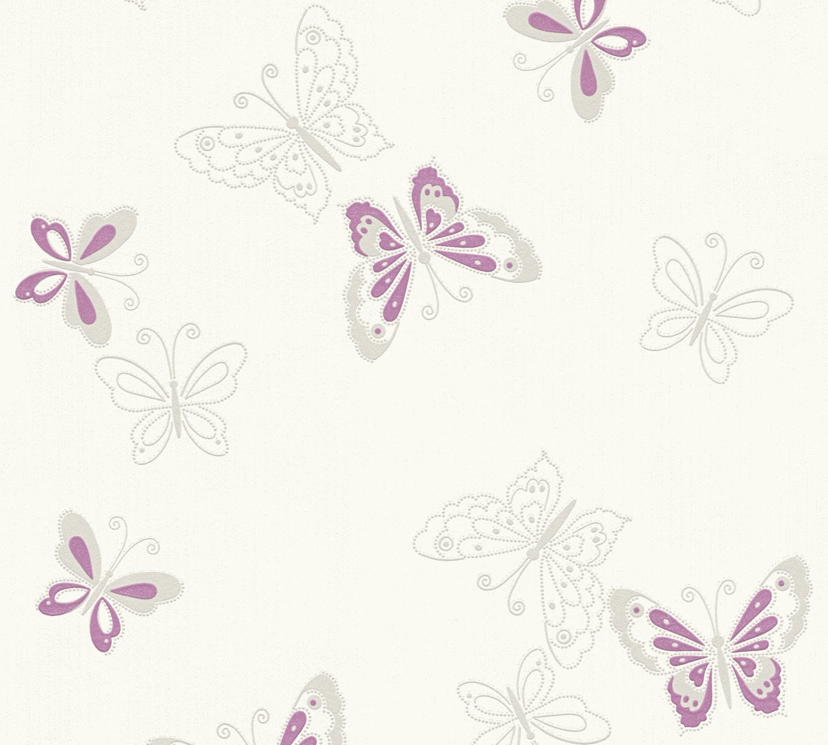 A.S. Création Tapete mit Tiere Violett 347651 Tapete Happy Spring Wandtapete