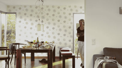 A.S. Création Unitapete Uni Weiß 347681 Tapete Happy Spring Wandtapete Design