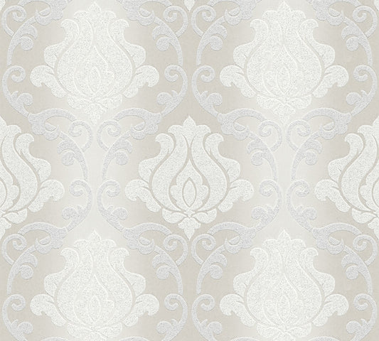 Glitzertapete Grau Papiertapete 348602 Wandtapete Barocktapete A.S. Création Tapete