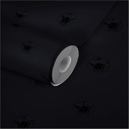 Versace Home Designtapete Schwarz 348622 Luxus Vlies Designertapete Tapete black