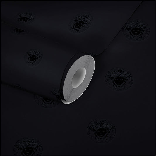 Versace Home Designtapete Schwarz 348622 Luxus Vlies Designertapete Tapete black