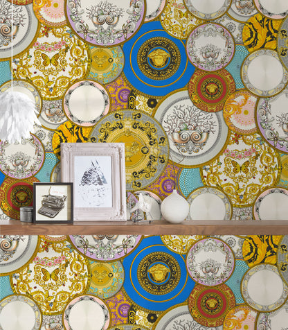 Versace Home Designtapete Gold 349011 Luxus Vlies Designertapete Tapete Design