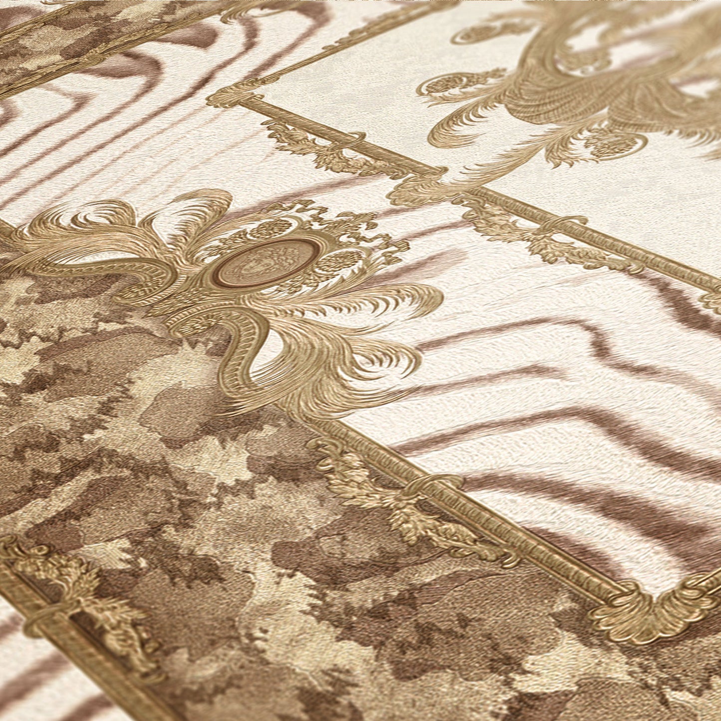 Versace Home Designtapete Beige 349041 Luxus Vlies Designertapete Tapete Design