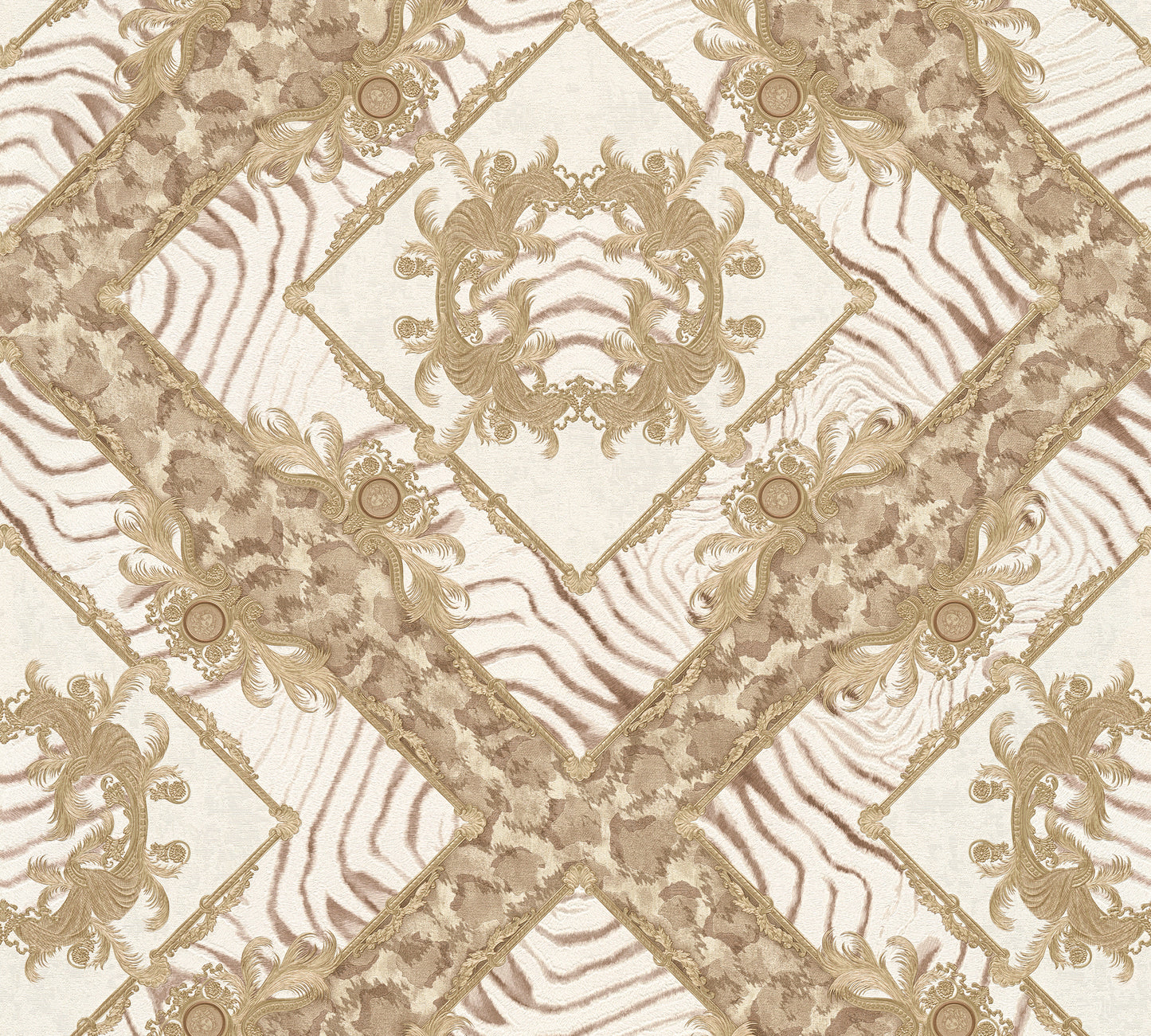 Versace Home Designtapete Beige 349041 Luxus Vlies Designertapete Tapete Design