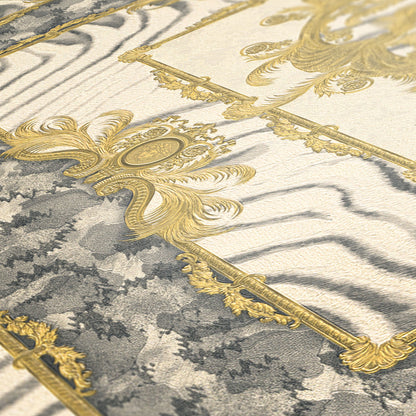 Versace Home Designtapete Grau 349042 Luxus Vlies Designertapete Tapete Design