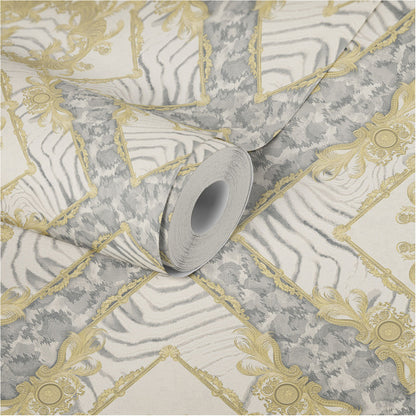 Versace Home Designtapete Grau 349042 Luxus Vlies Designertapete Tapete Design