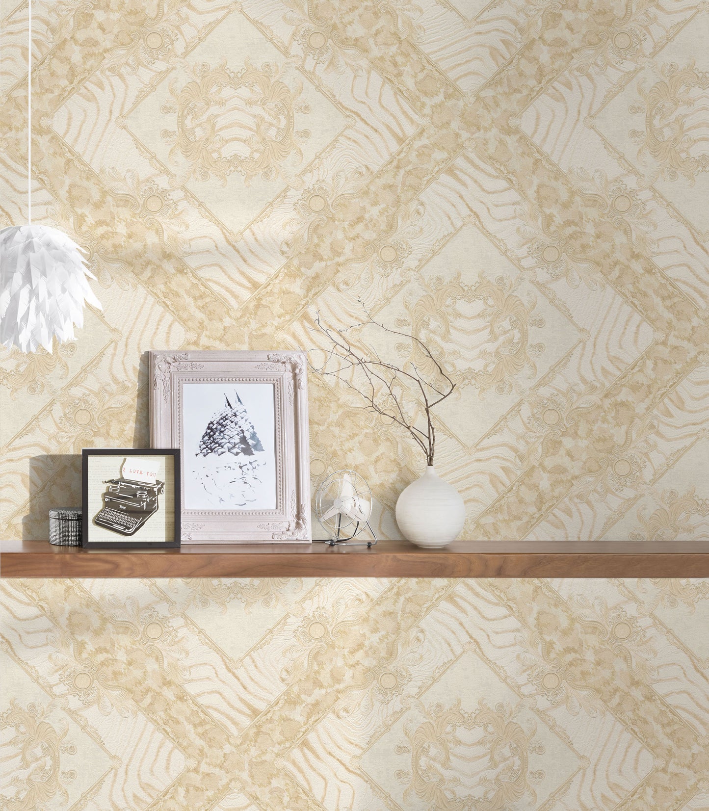 Versace Home Designtapete Beige 349044 Luxus Vlies Designertapete Tapete Design