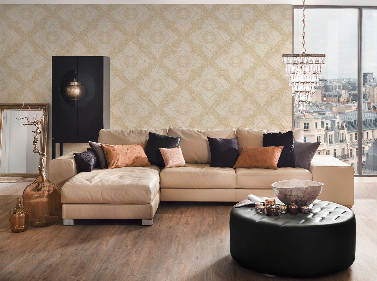 Versace Home Designtapete Beige 349044 Luxus Vlies Designertapete Tapete Design
