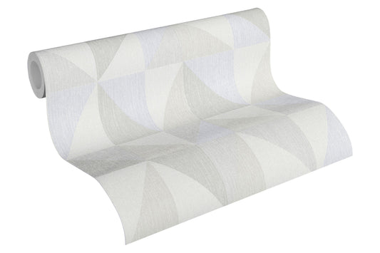 A.S. Création geometrisch Tapete Grau 351813 Wandtapete Vlies Vinyl Rolle Tapete